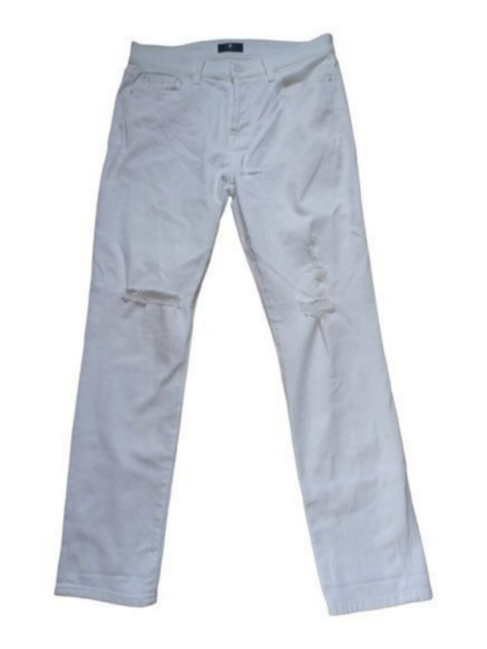 Seven for all mankind‎ distressed white jeans 28